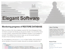 Tablet Screenshot of elegant-software.net